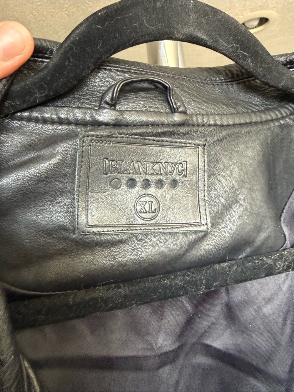Blank NYC Black Leather Asymmetrical Moto Jacket - Picture 5 of 5
